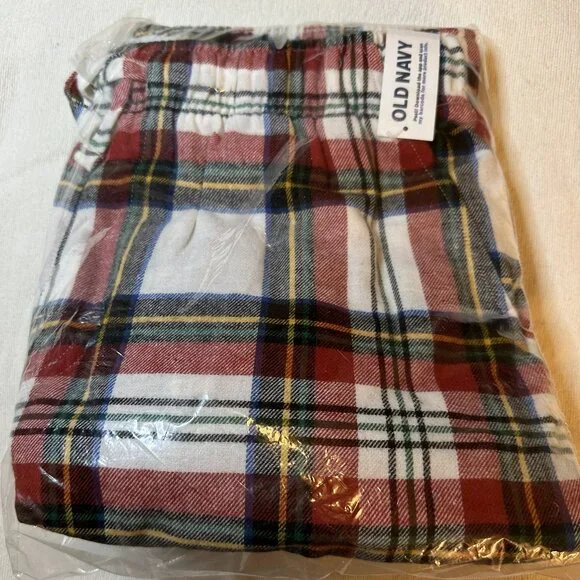 ✨ NWT Old Navy Tartan Plaid Flannel PJ Pants, Women's M ✨ - Picture 1 of 2